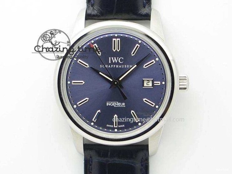 MIROTIME 0728 UrbanChic Ingeniuer St.Laurens SS Blue Dial MK 1:1 Best Edition On Black Leather Strap A 7366